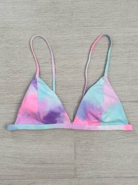 Tie-dye bikini top